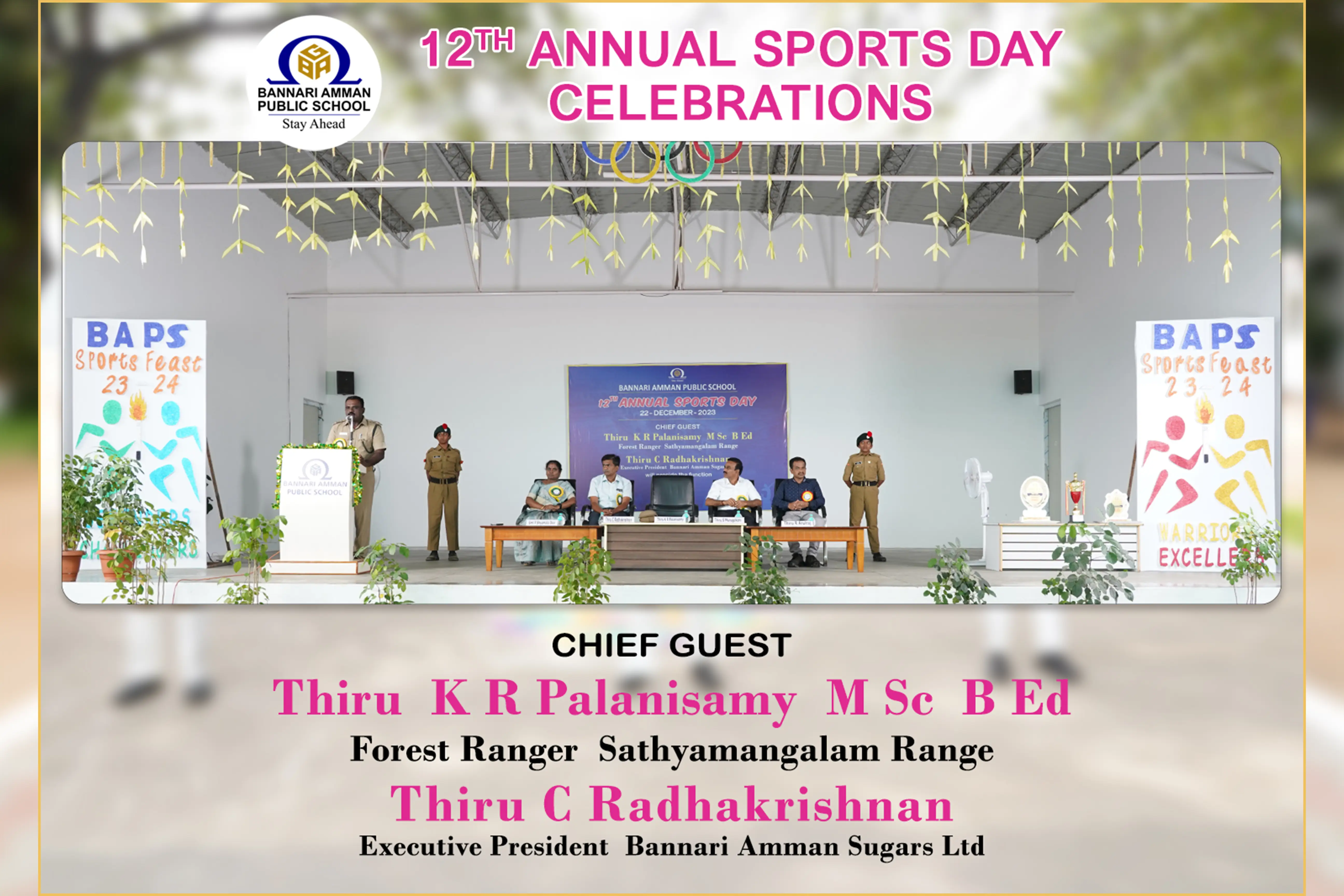 ANNUAL SPORTS DAY CELEBRATIONS at baps school Sathyamangalam