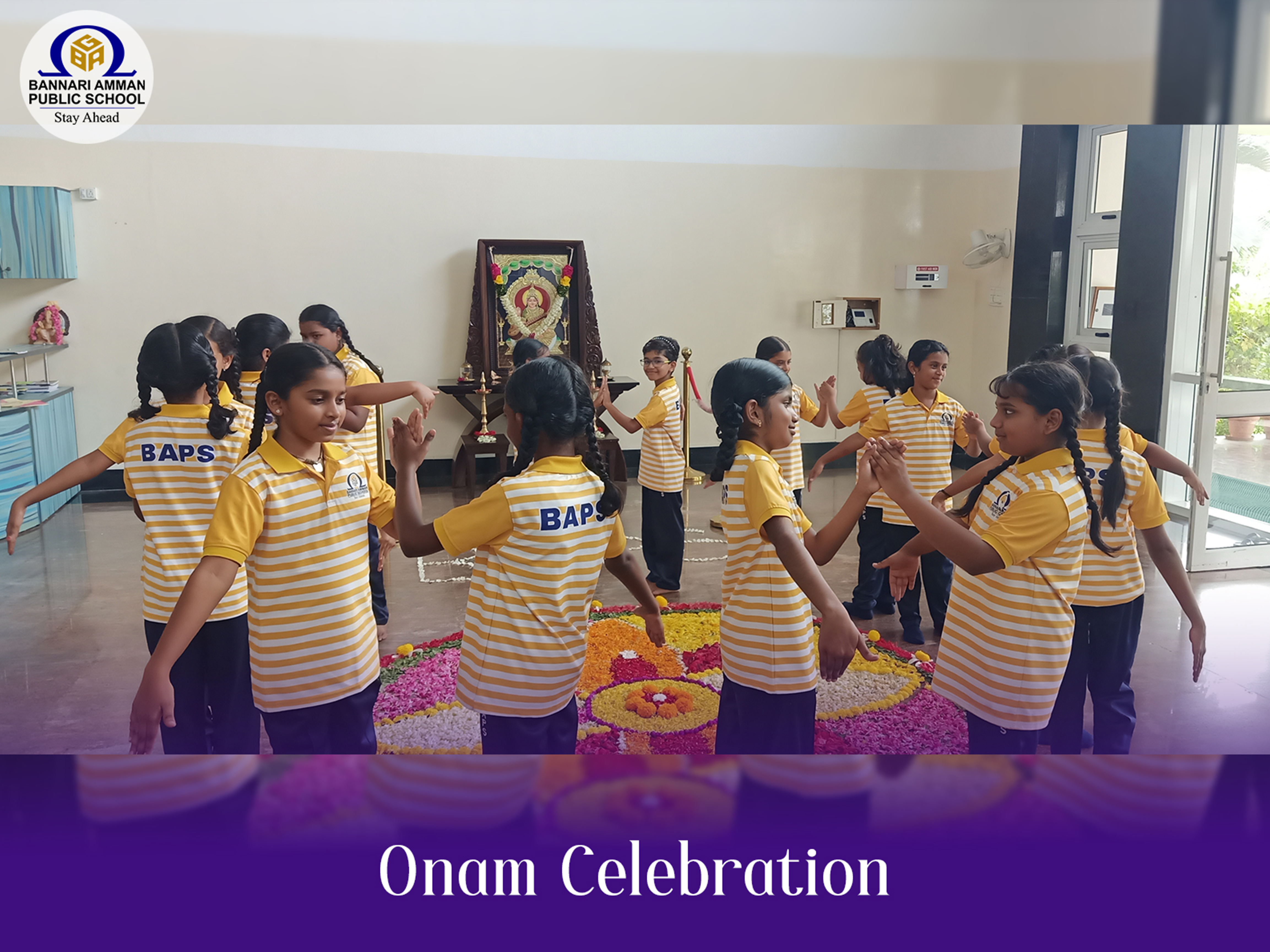 Onam Celebrations at baps school Sathyamangalam