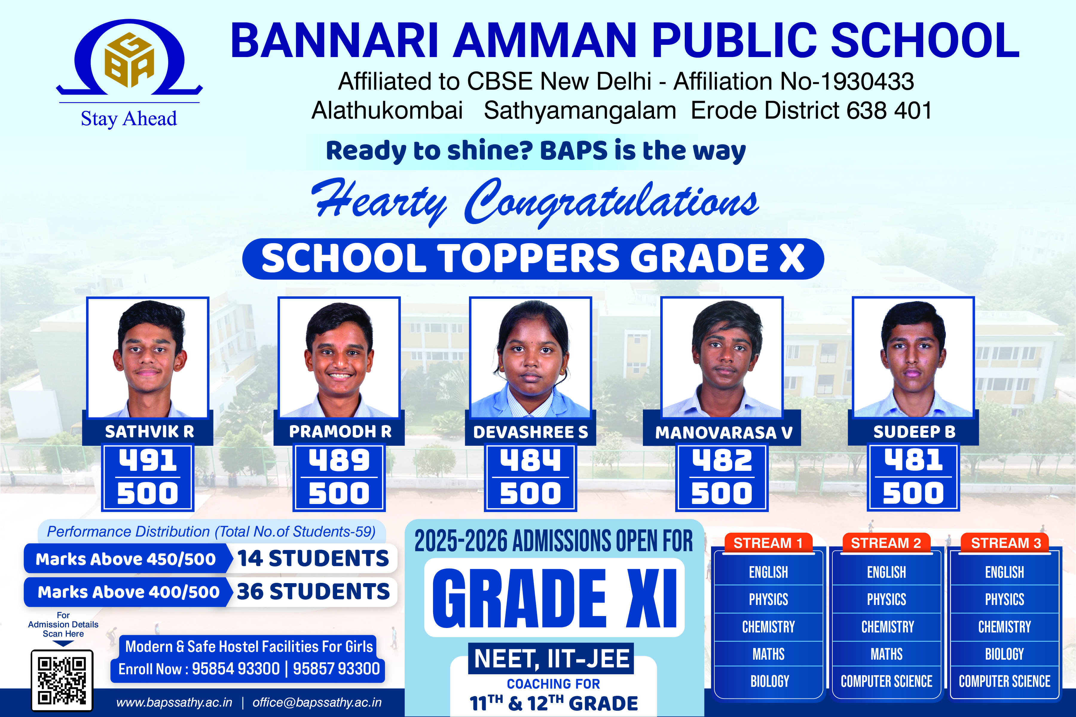 BAPS Celebrating Our School Toppers X Board Examination 2023-2024